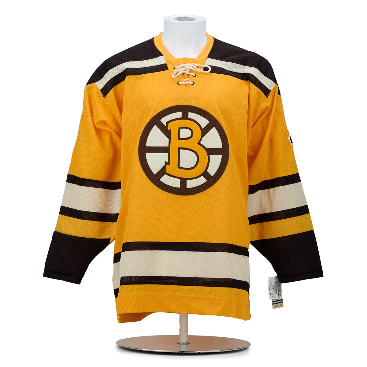Bobby Orr Autographed Boston Bruins Yellow Vintage CCM Jersey product image 2, provided for visual reference and product