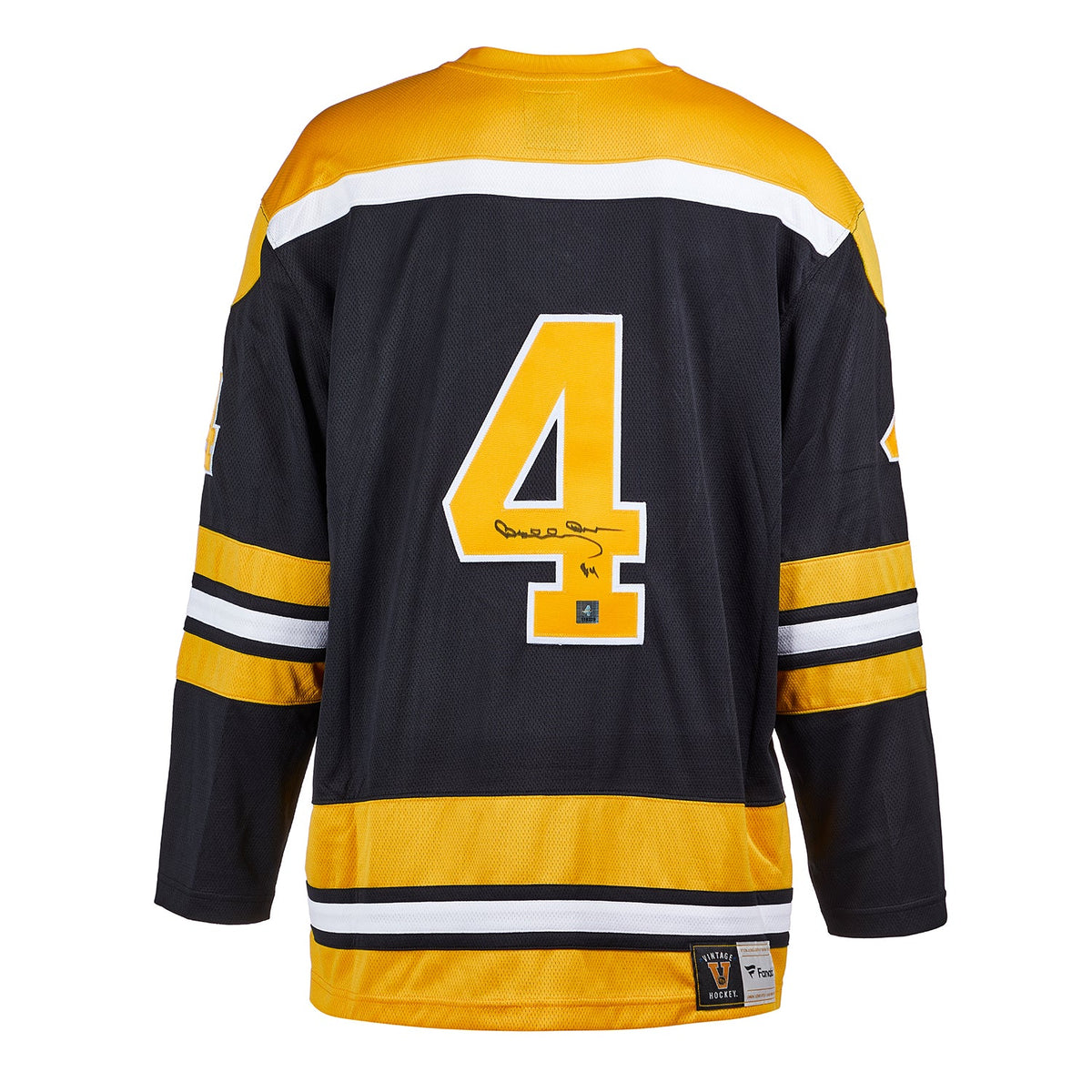 Bobby Orr Signed Boston Bruins Throwback Breakaway Jersey product image 1, provided for visual reference and product detail