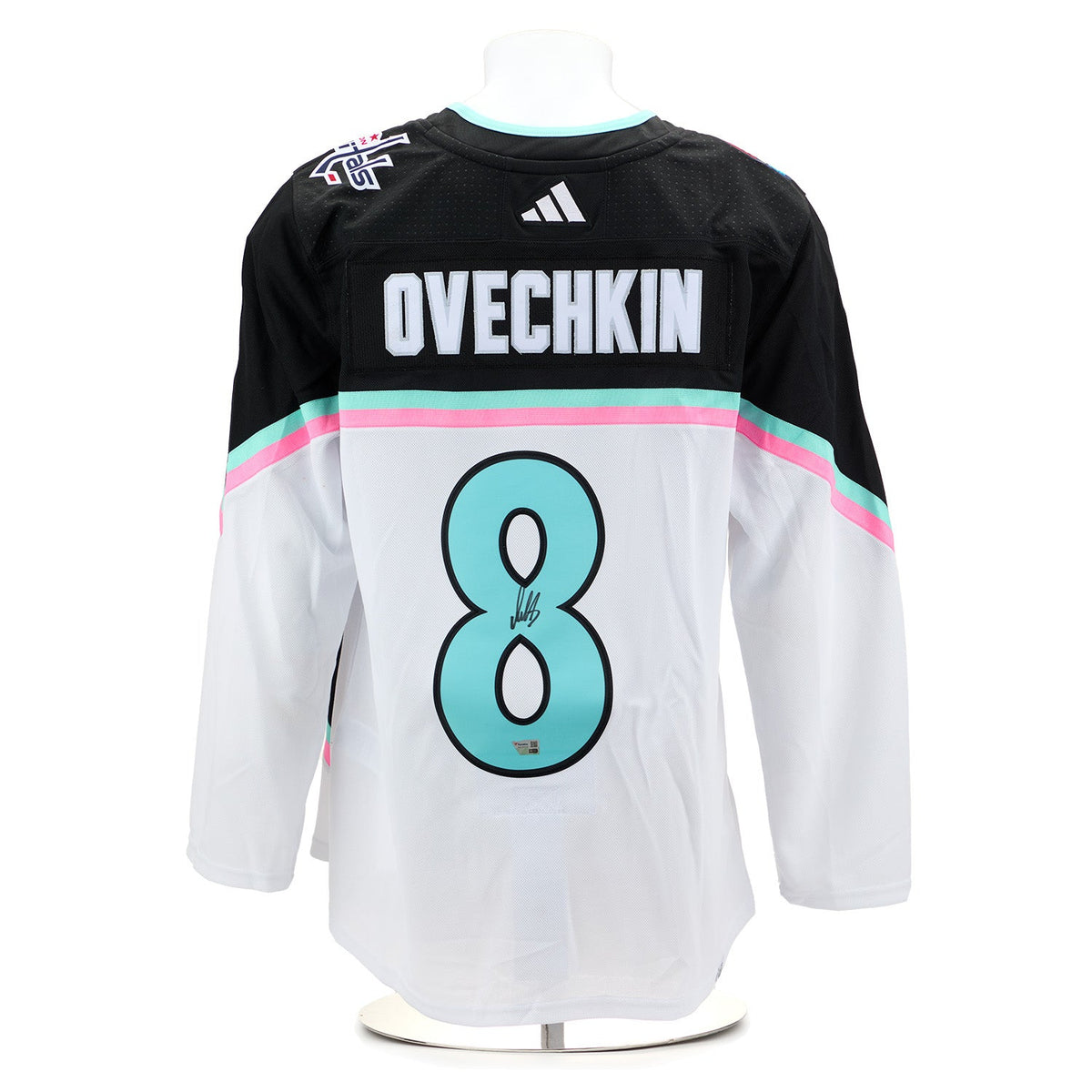 Alex Ovechkin Signed 2023 NHL All-Star Game adidas Jersey product image 1, provided for visual reference and product detail