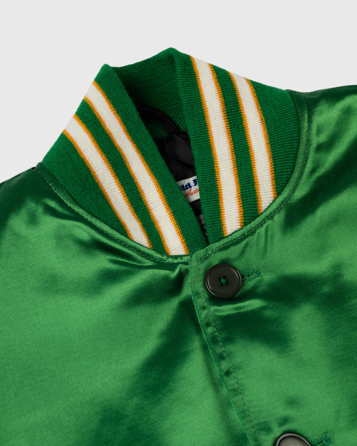 Oakland Athletics 1968 Authentic All Satin Varsity Jacket product image 2, provided for visual reference and product detail