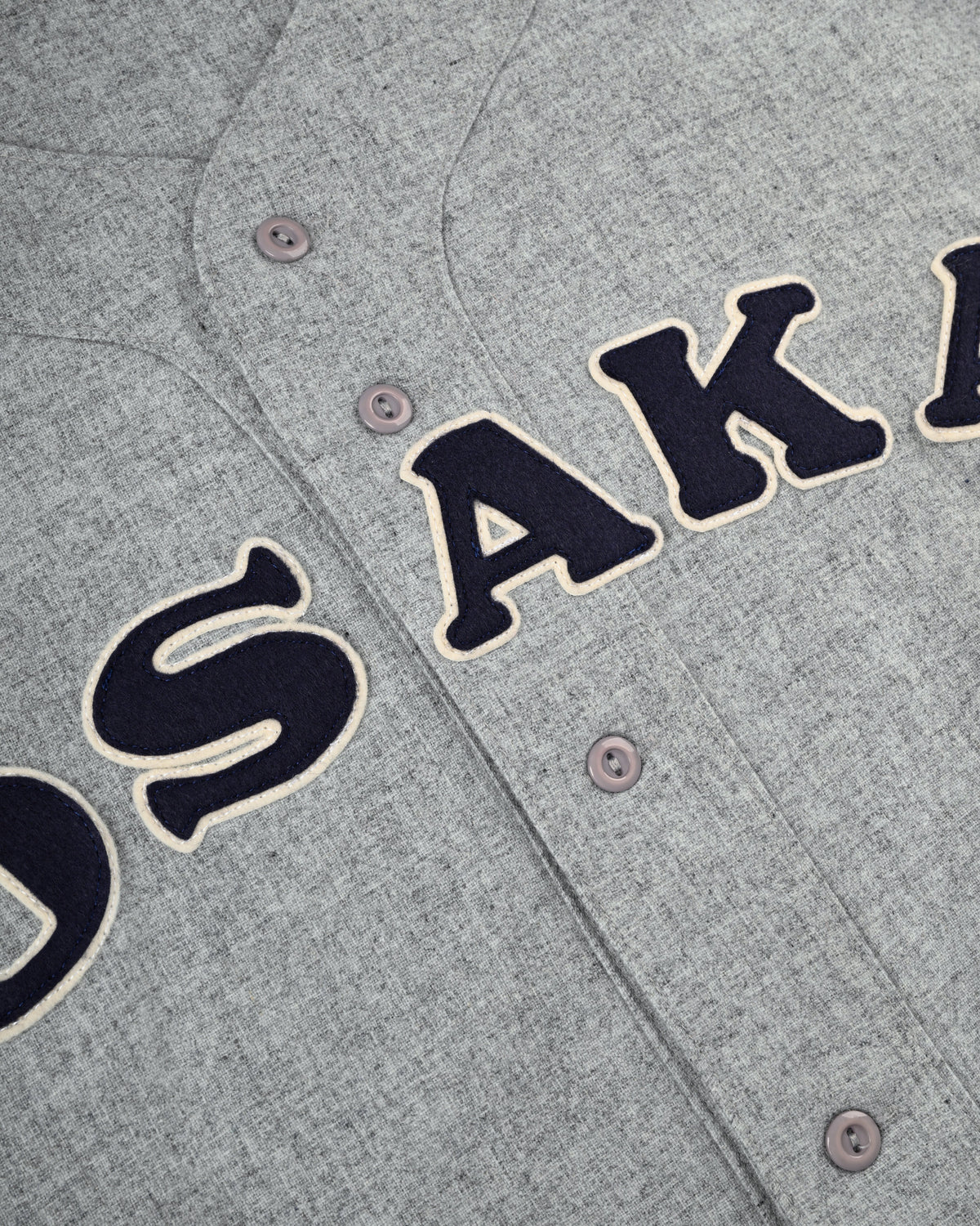 Osaka Tigers 1959 Authentic Wool Road Baseball Jersey product image 3, provided for visual reference and product detail