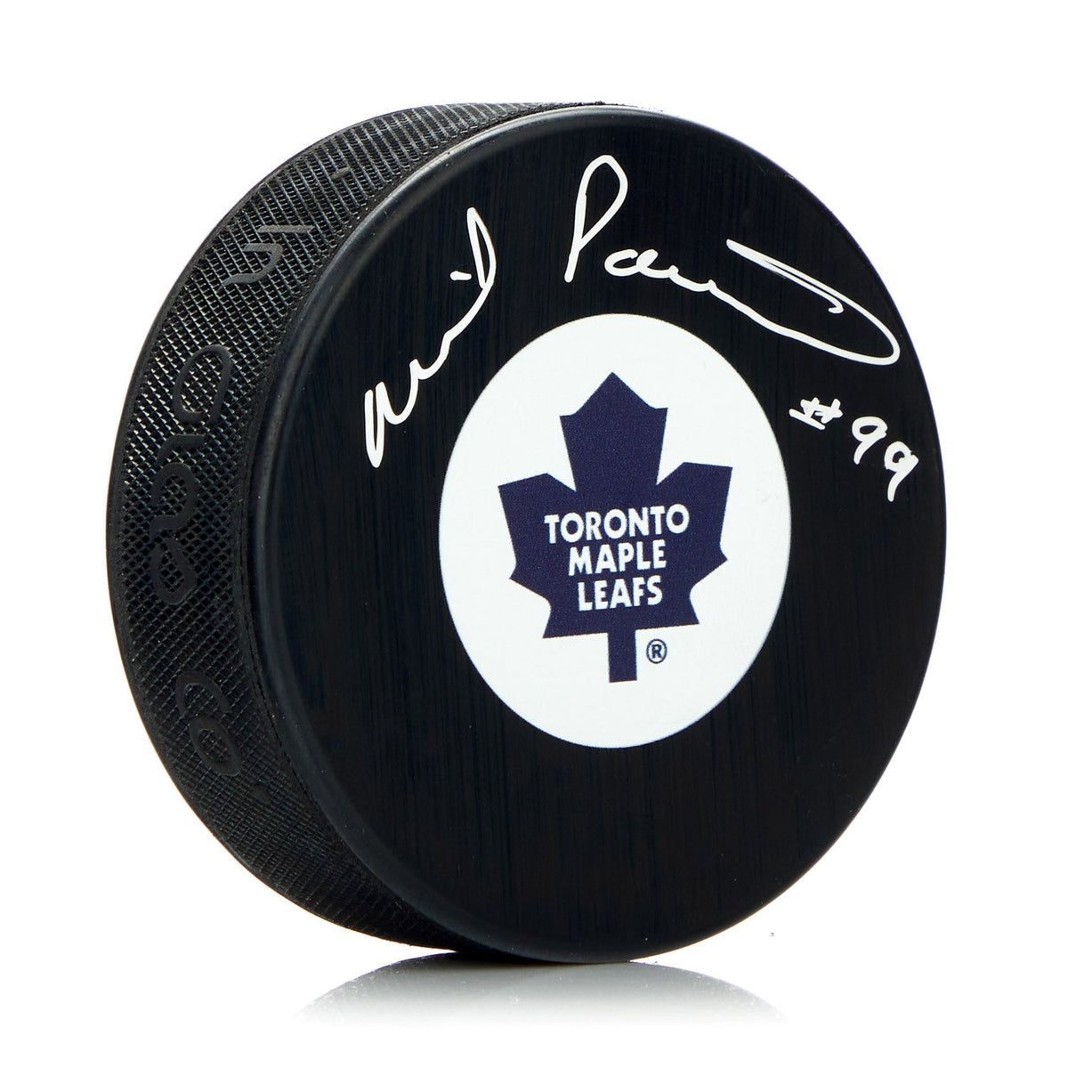 Wilf Paiement Autographed Toronto Maple Leafs Hockey Puck product image 1, provided for visual reference and product detail