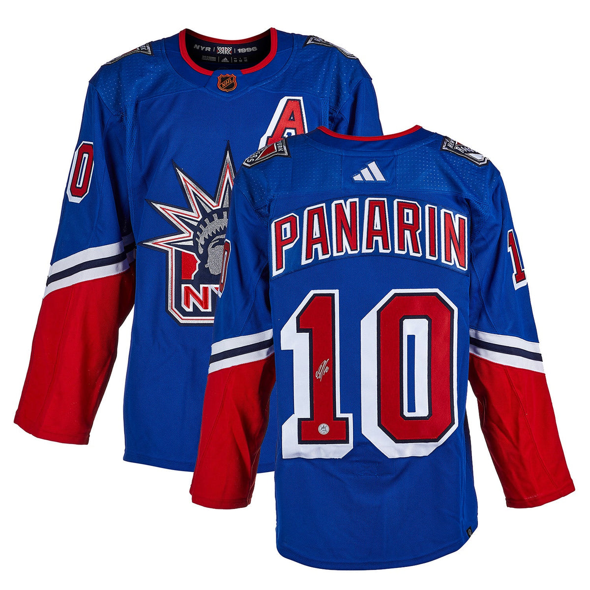 Artemi Panarin Signed New York Rangers Reverse Retro 2.0 adidas Jersey product image 3, provided for visual reference and