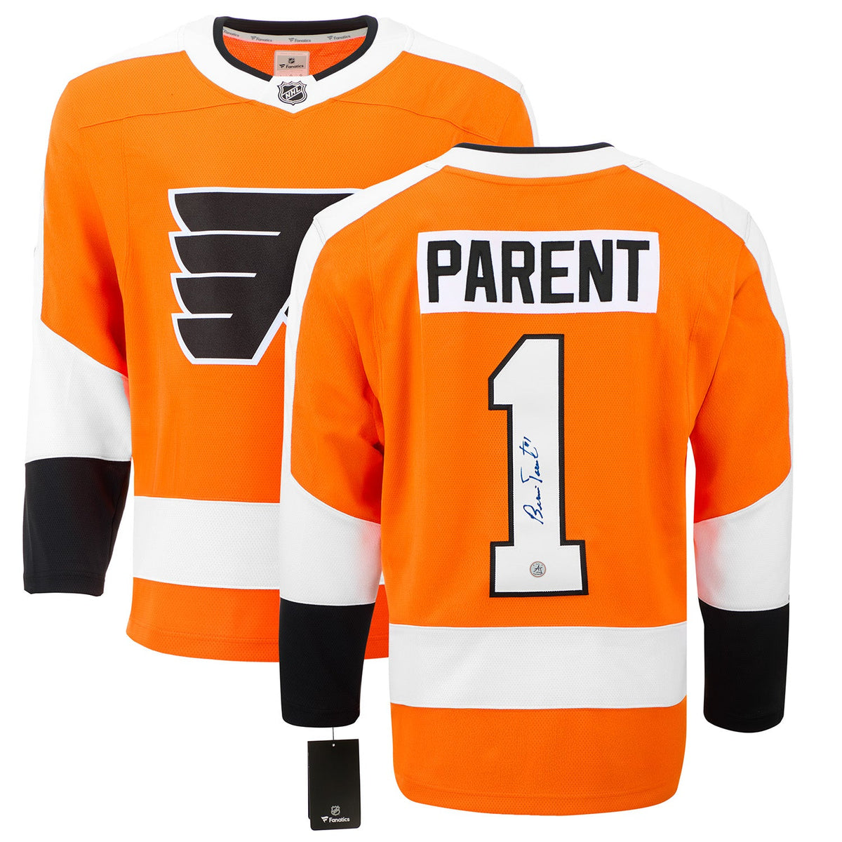 Bernie Parent Autographed Philadelphia Flyers Fanatics Breakaway Jersey product image 3, provided for visual reference and