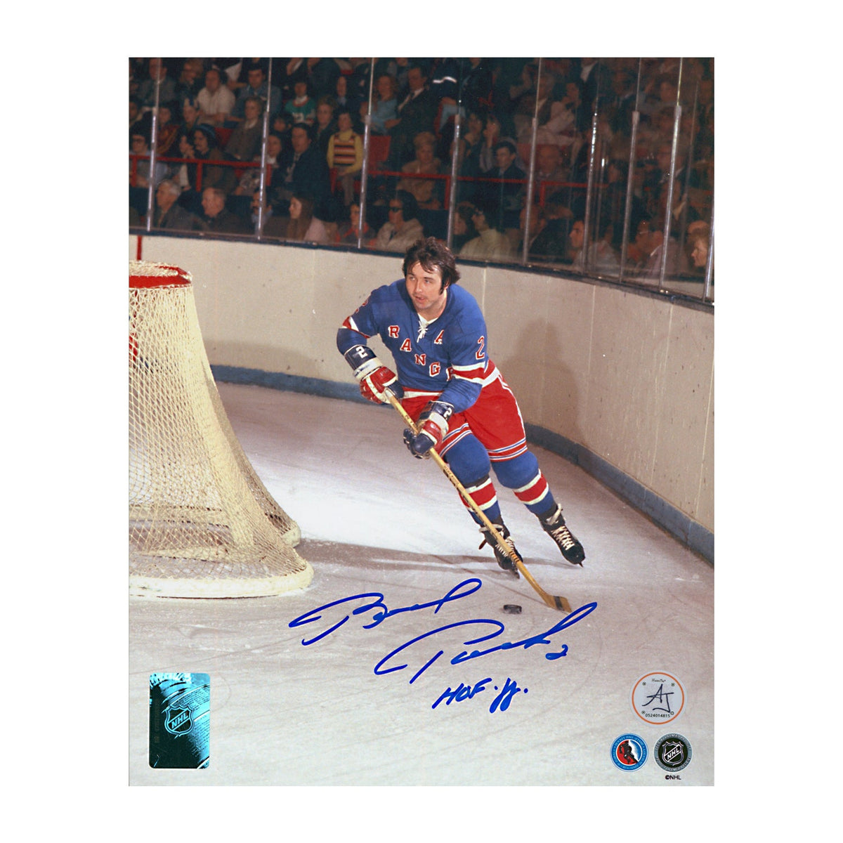 Brad Park Signed New York Rangers Classic Hockey 8x10 Photo product image 1, provided for visual reference and product
