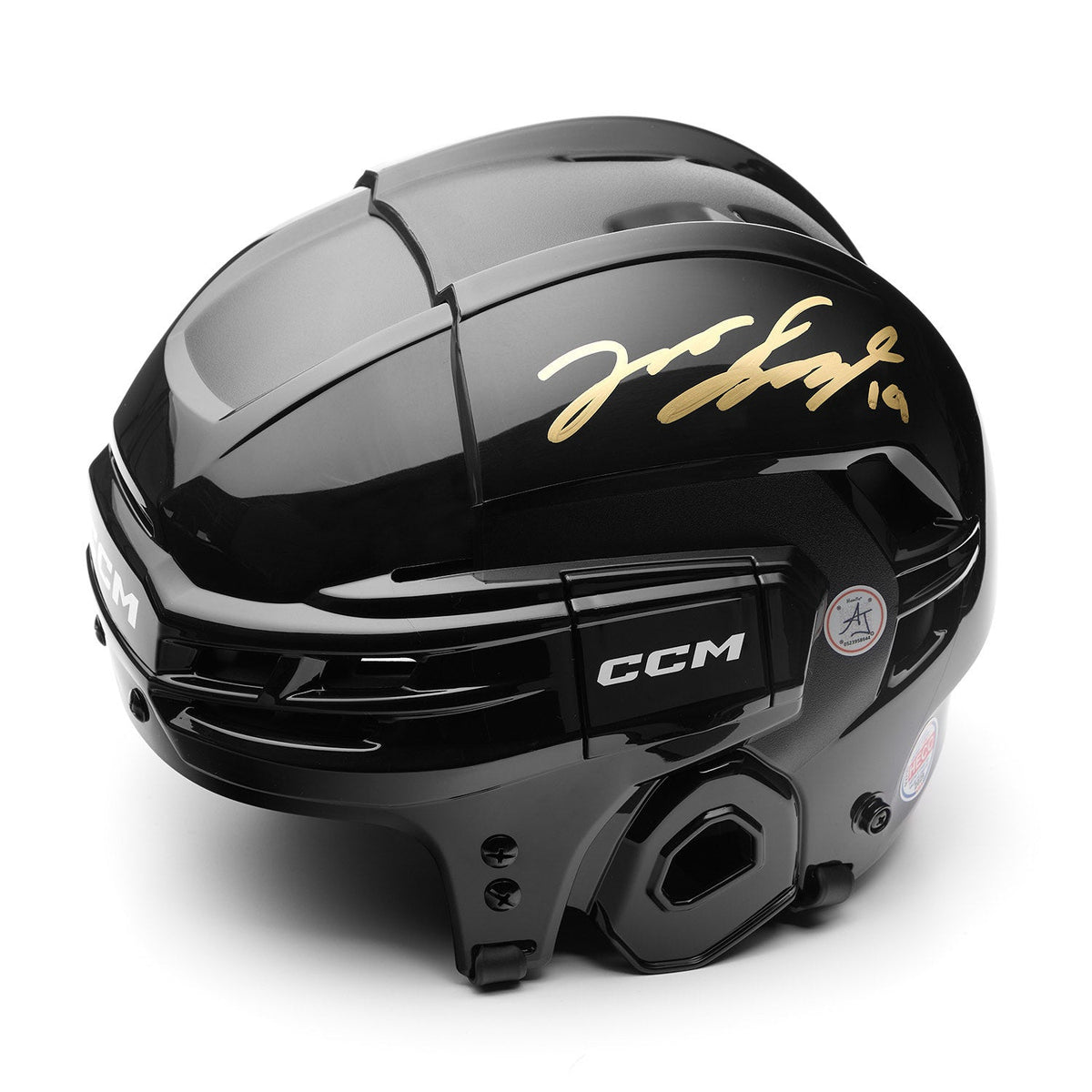 Zayne Parekh Autographed Black CCM Hockey Helmet product image 1, provided for visual reference and product detail review