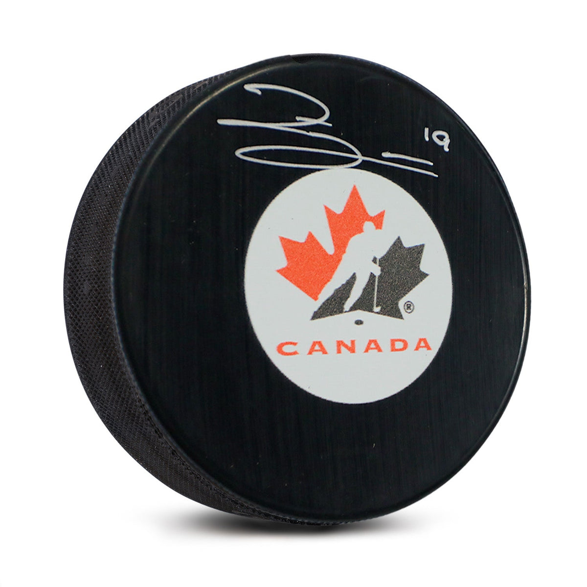 Zayne Parekh Team Canada Autographed Hockey Canada Logo Puck product image 1, provided for visual reference and product