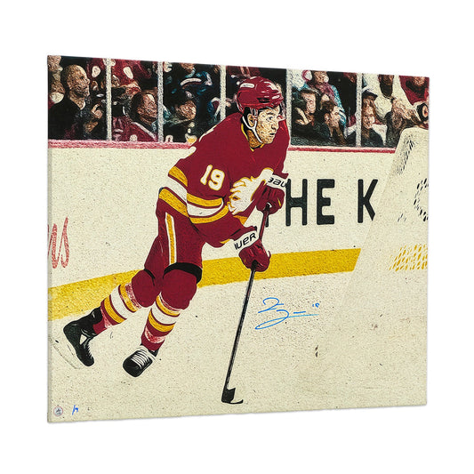 Zayne Parekh Signed Calgary Hockey Portrait 26x32 Art Canvas #/19 product image 1, provided for visual reference and product
