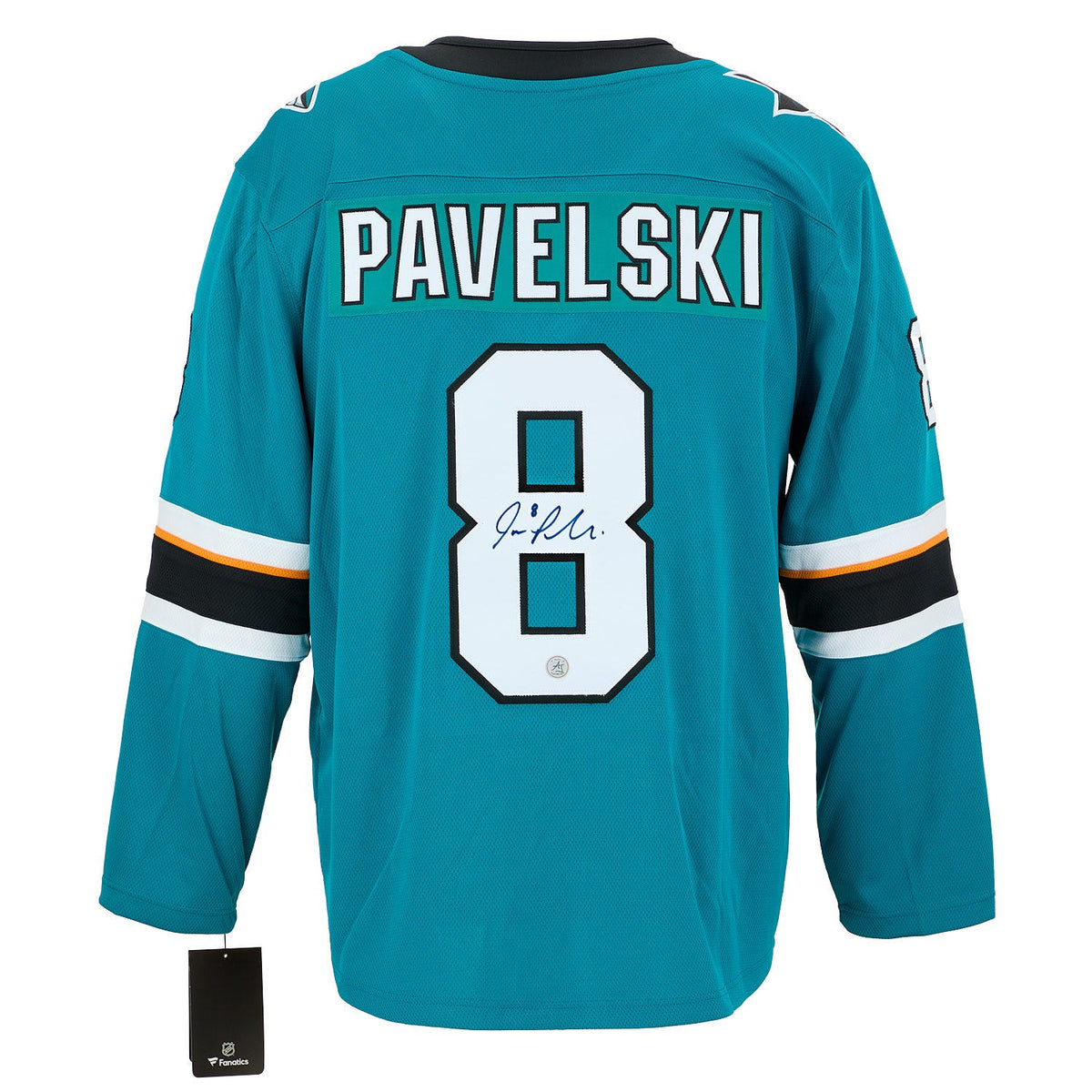 Joe Pavelski Autographed San Jose Sharks Fanatics Breakaway Jersey product image 1, provided for visual reference and
