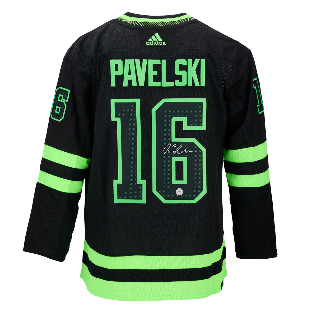 Joe Pavelski Signed Dallas Stars Alternate Black adidas Jersey product image 1, provided for visual reference and product