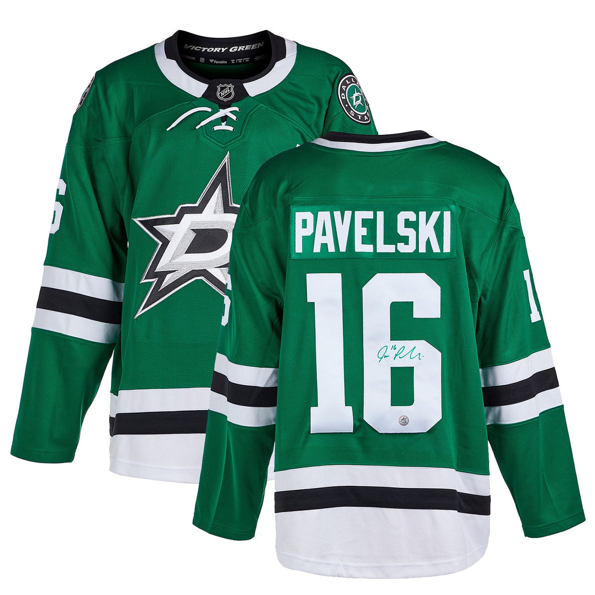 Joe Pavelski Autographed Dallas Stars Fanatics Breakaway Jersey product image 3, provided for visual reference and product