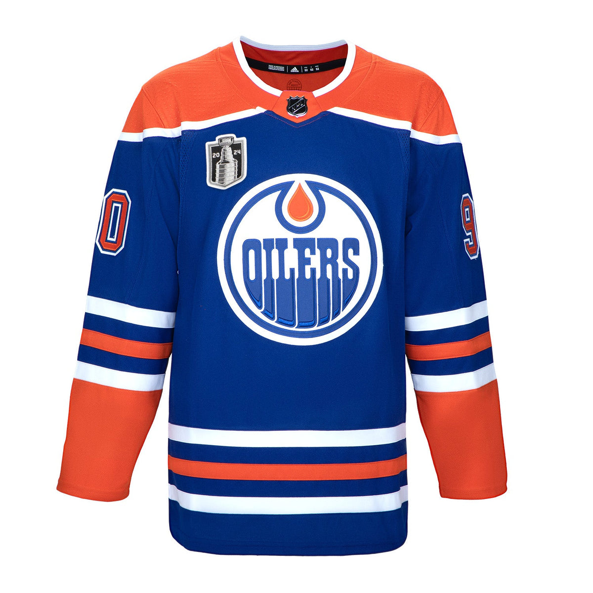 Corey Perry Edmonton Oilers Autographed 2024 Stanley Cup adidas Jersey product image 2, provided for visual reference and