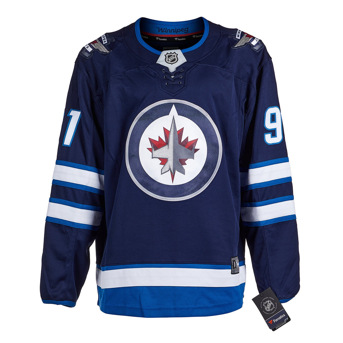 Cole Perfetti Autographed Winnipeg Jets Fanatics Breakaway Jersey product image 2, provided for visual reference and product