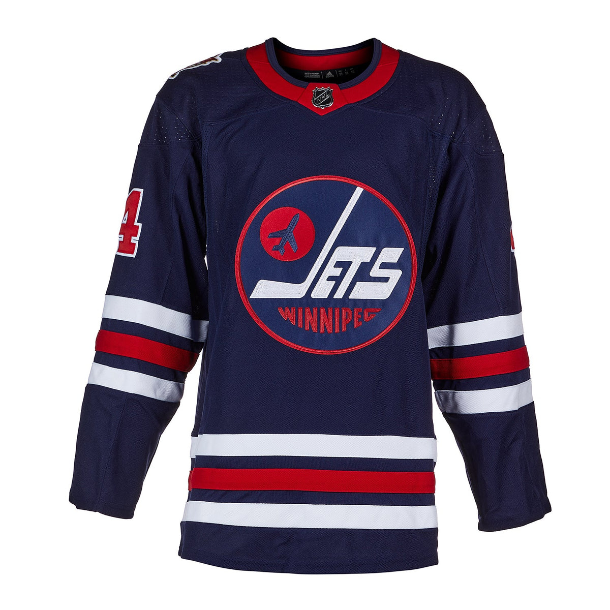 Neal Pionk Signed Winnipeg Jets 2019 Heritage Classic adidas Jersey product image 2, provided for visual reference and