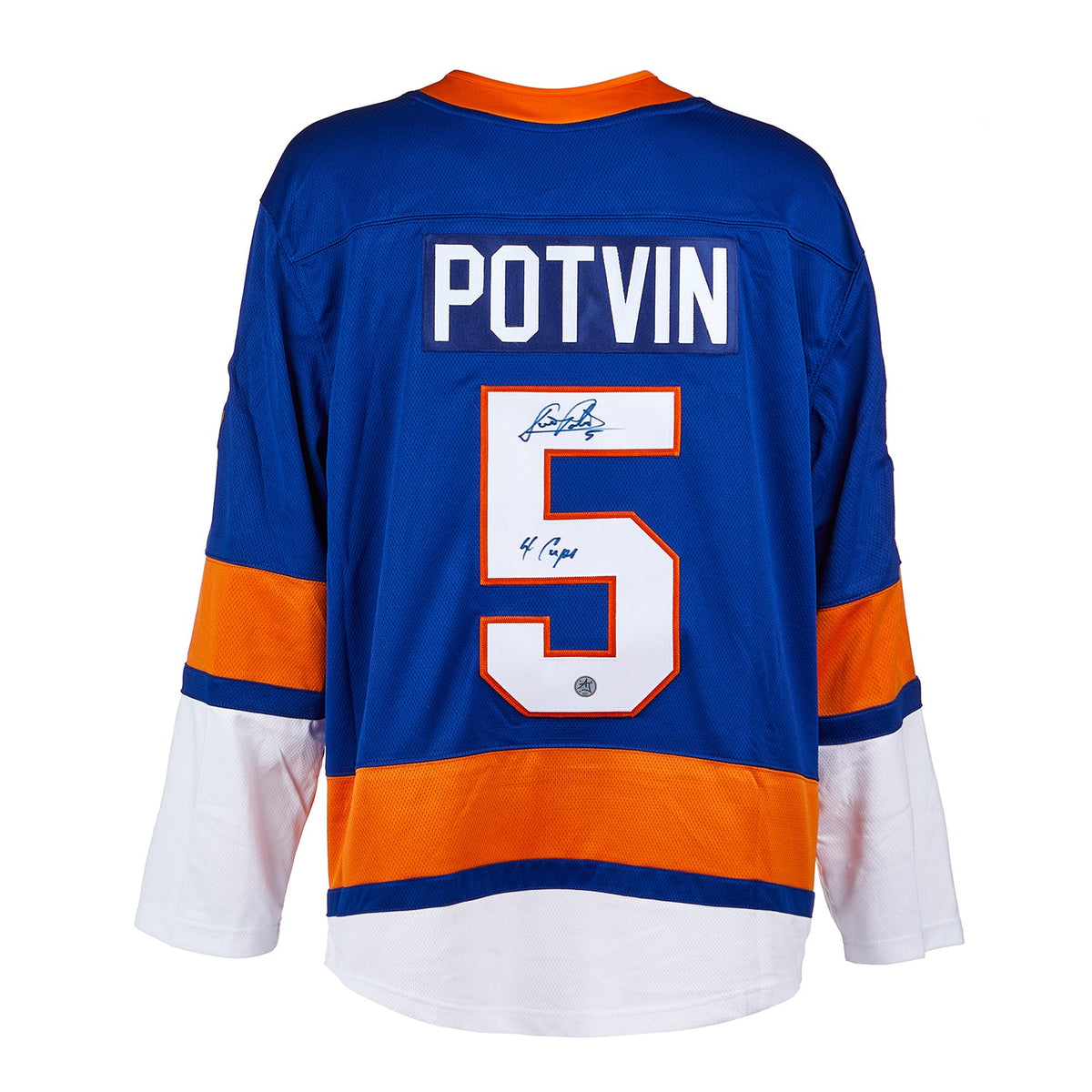 Denis Potvin New York Islanders Signed 4 Cups Fanatics Jersey product image 1, provided for visual reference and product