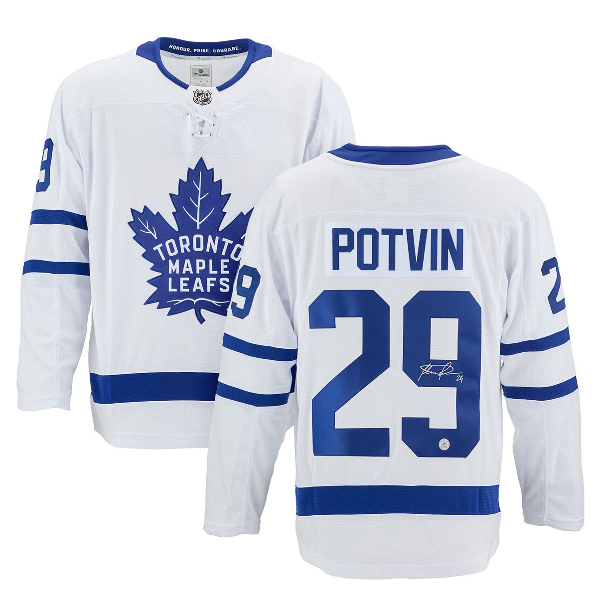 Felix Potvin Signed Toronto Maple Leafs White Fanatics Breakaway Jersey product image 3, provided for visual reference and