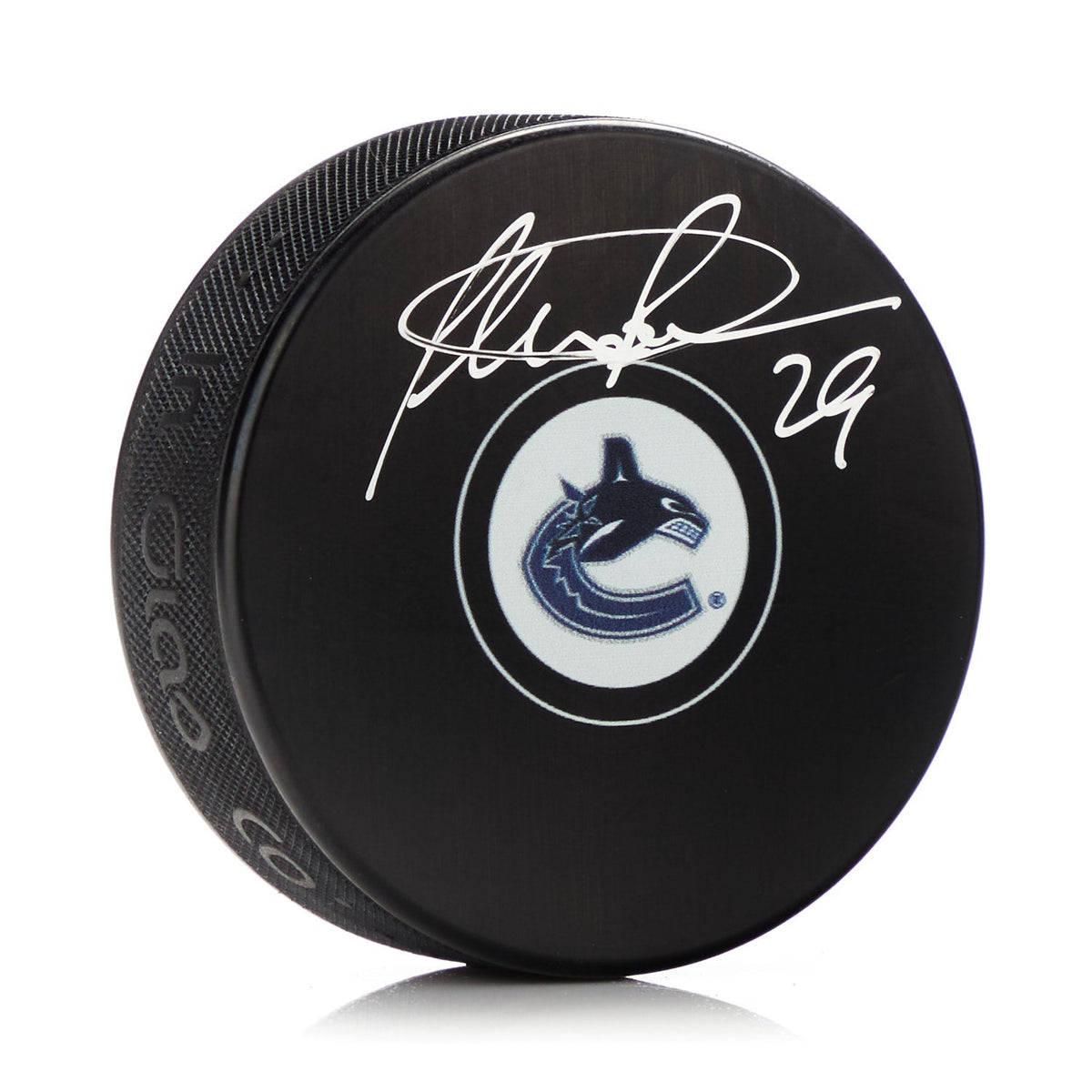 Felix Potvin Autographed Vancouver Canucks Hockey Puck product image 1, provided for visual reference and product detail