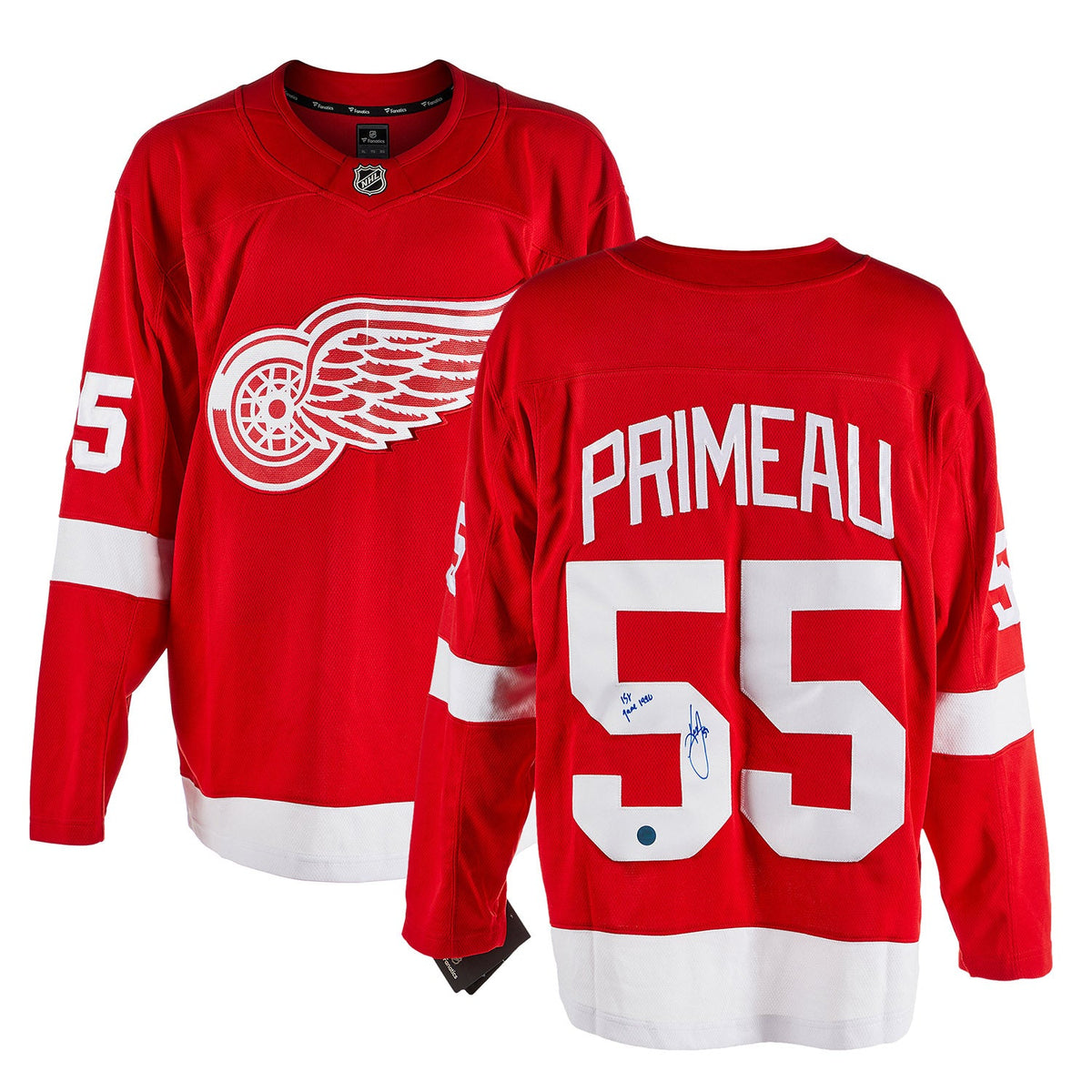 Keith Primeau Signed Detroit Red Wings Throwback Breakaway Jersey product image 3, provided for visual reference and product