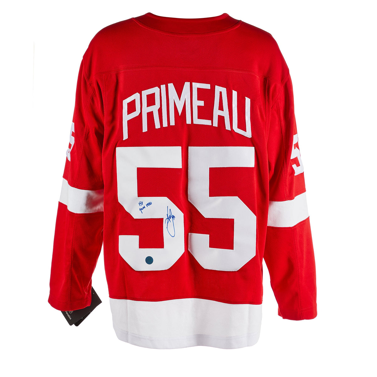 Keith Primeau Signed Detroit Red Wings Throwback Breakaway Jersey product image 1, provided for visual reference and product