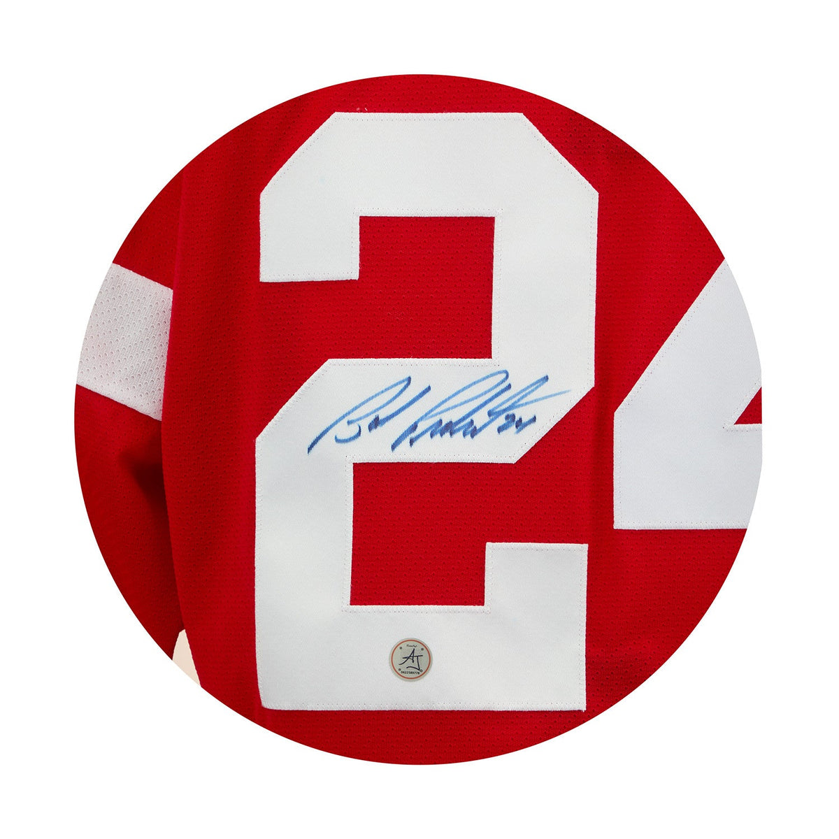 Bob Probert Autographed Detroit Red Wings Vintage CCM Jersey product image 3, provided for visual reference and product