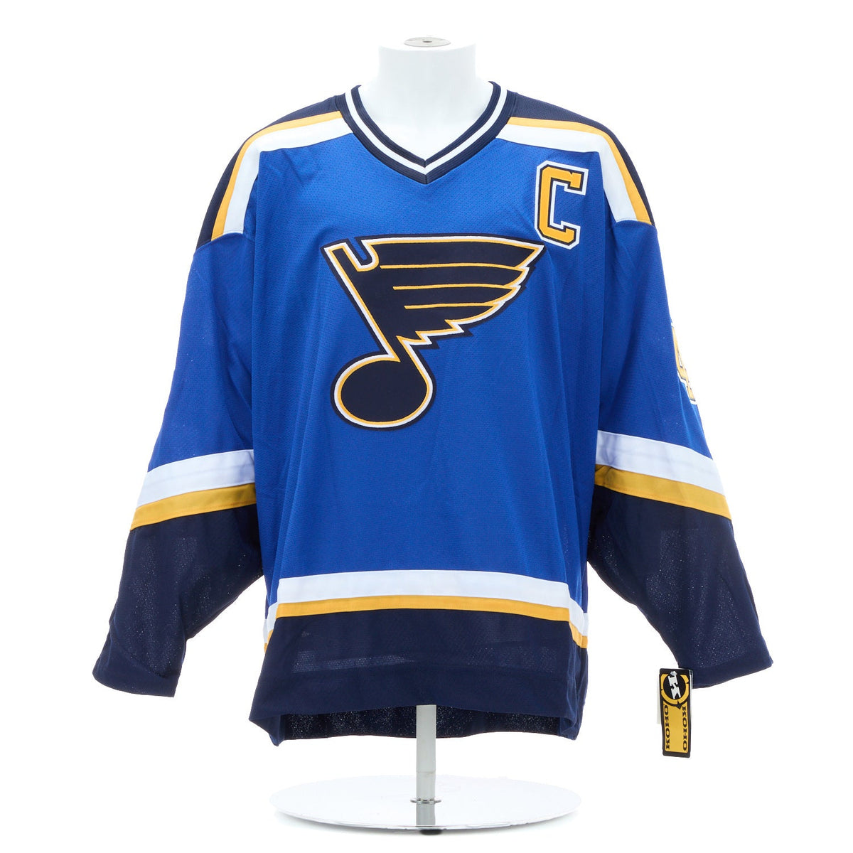 Chris Pronger Signed & Inscribed St Louis Blues Vintage Authentic KOHO Jersey product image 2, provided for visual reference