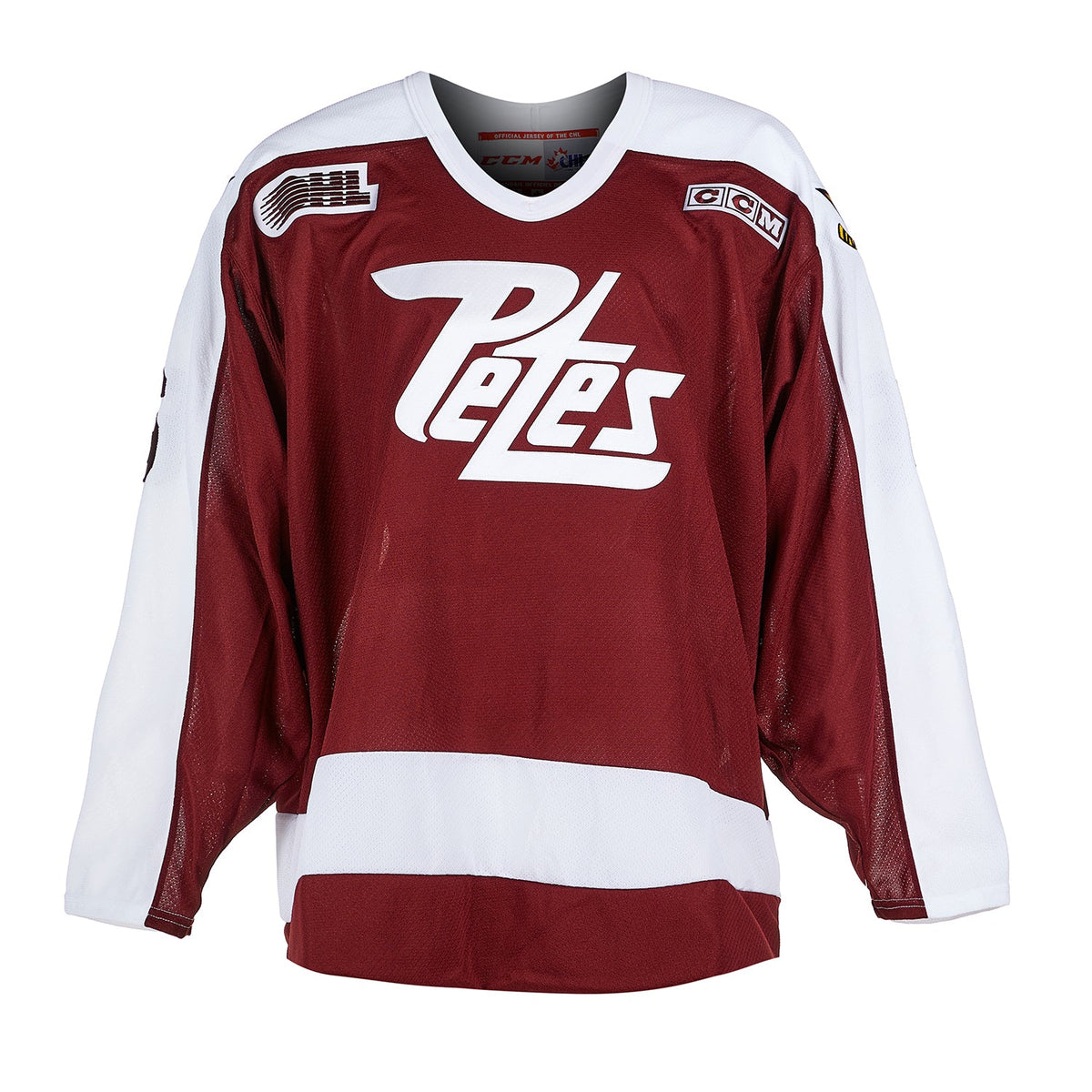 Chris Pronger Autographed Peterborough Petes Retro CCM Jersey product image 2, provided for visual reference and product