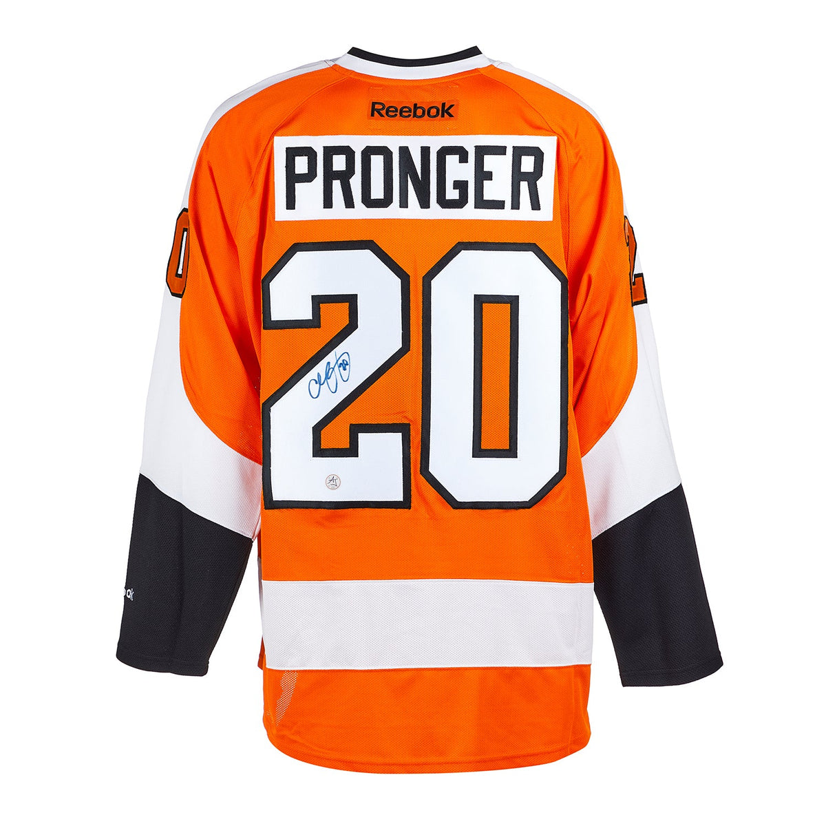 Chris Pronger Signed Philadelphia Flyers Vintage Reebok Jersey product image 1, provided for visual reference and product
