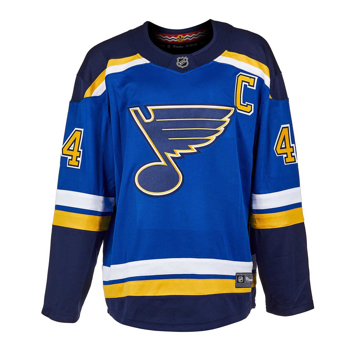 Chris Pronger Autographed St Louis Blues Fanatics Breakaway Jersey product image 2, provided for visual reference and