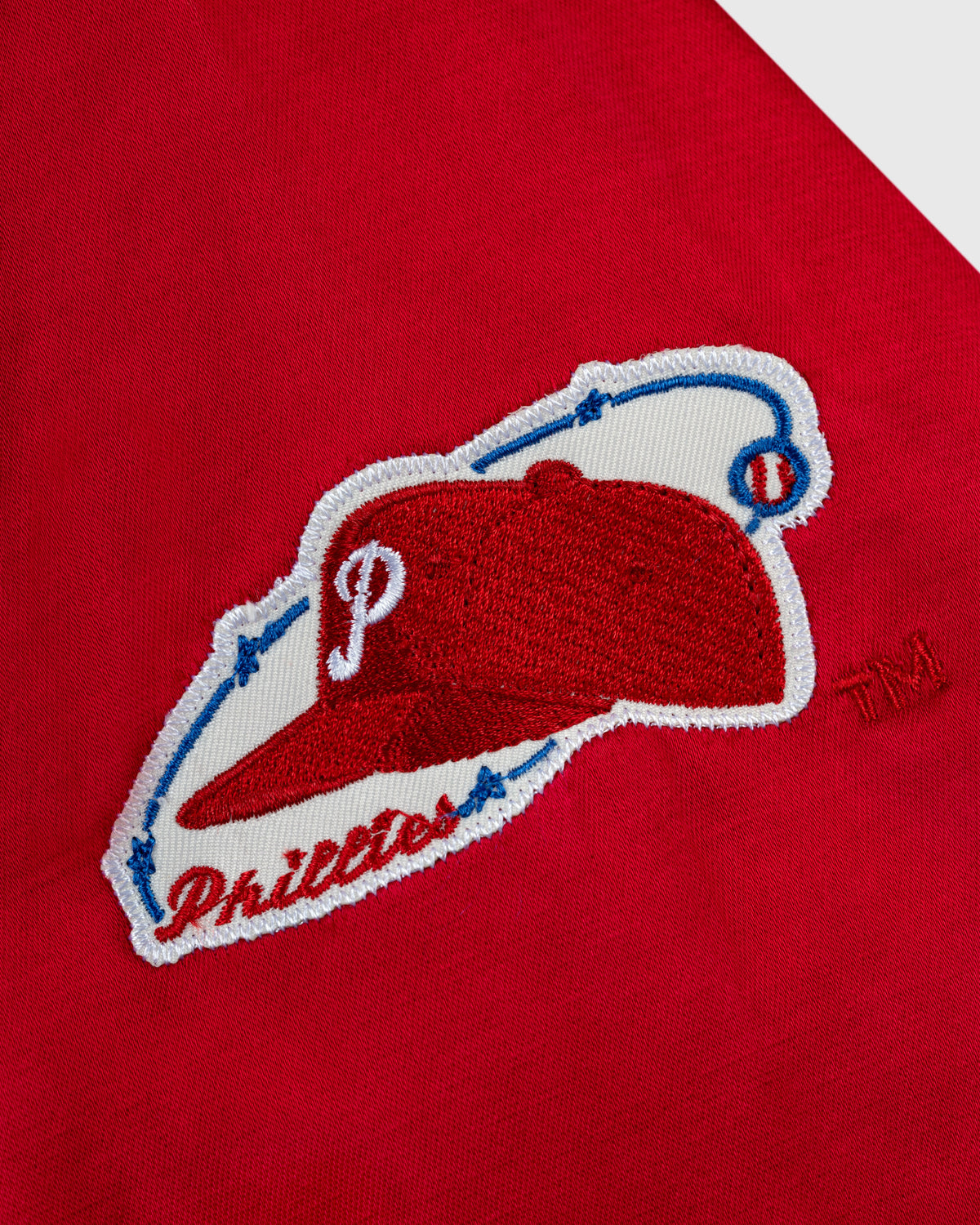 Philadelphia Phillies 1950 Satin Windbreaker Jacket product image 3, provided for visual reference and product detail review