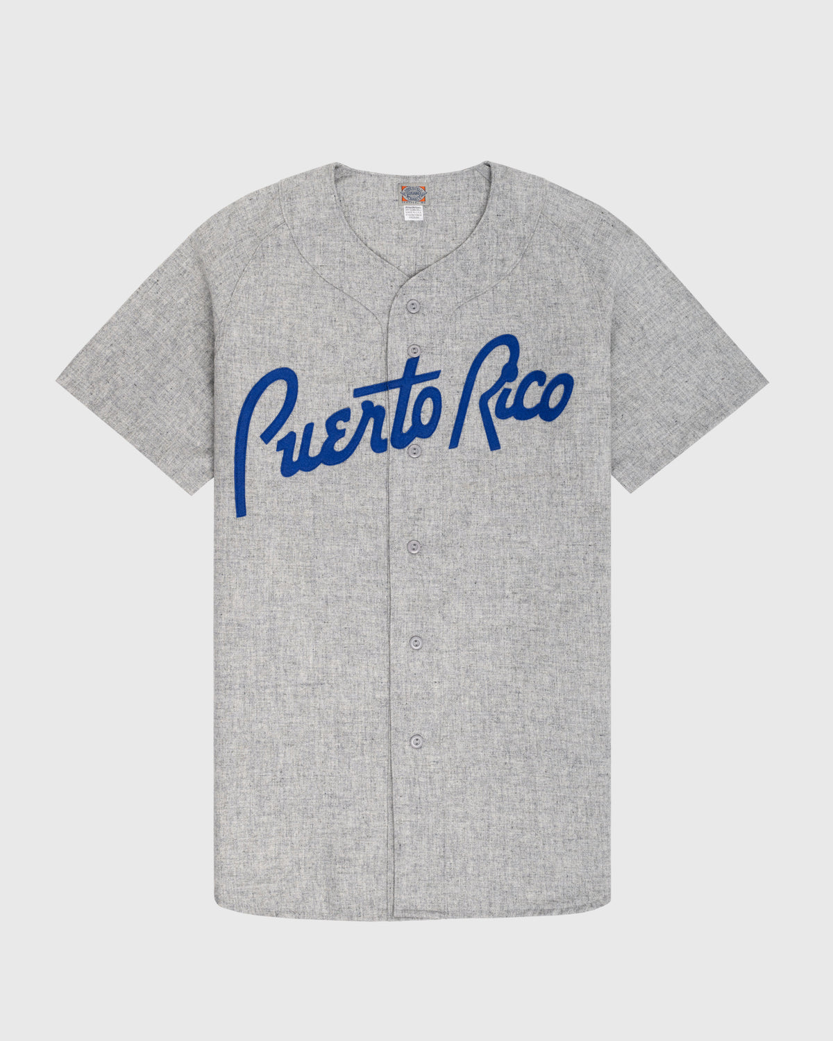 Puerto Rico 1958 National Team Authentic Wool Road Baseball Jersey product image 1, provided for visual reference and