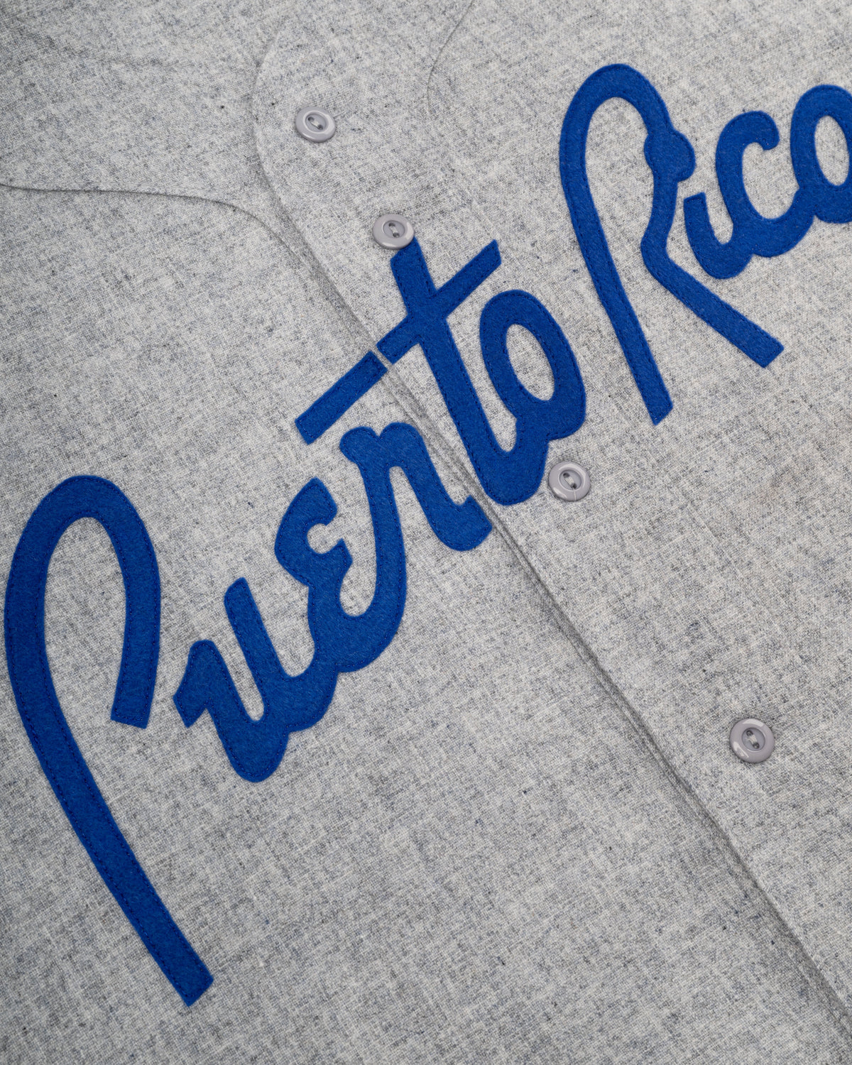 Puerto Rico 1958 National Team Authentic Wool Road Baseball Jersey product image 4, provided for visual reference and