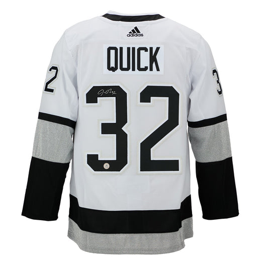 Jonathan Quick Signed Los Angeles Kings Alt Retro White adidas Jersey product image 1, provided for visual reference and