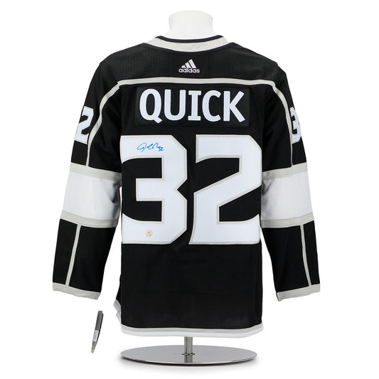 Jonathan Quick Autographed Los Angeles Kings Black adidas Jersey product image 1, provided for visual reference and product