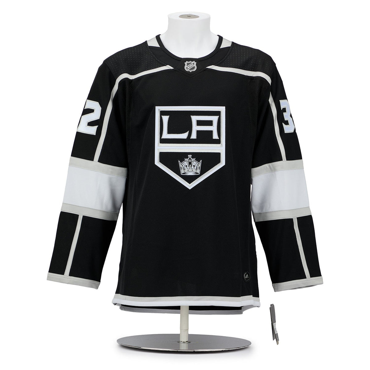 Jonathan Quick Autographed Los Angeles Kings Black adidas Jersey product image 2, provided for visual reference and product