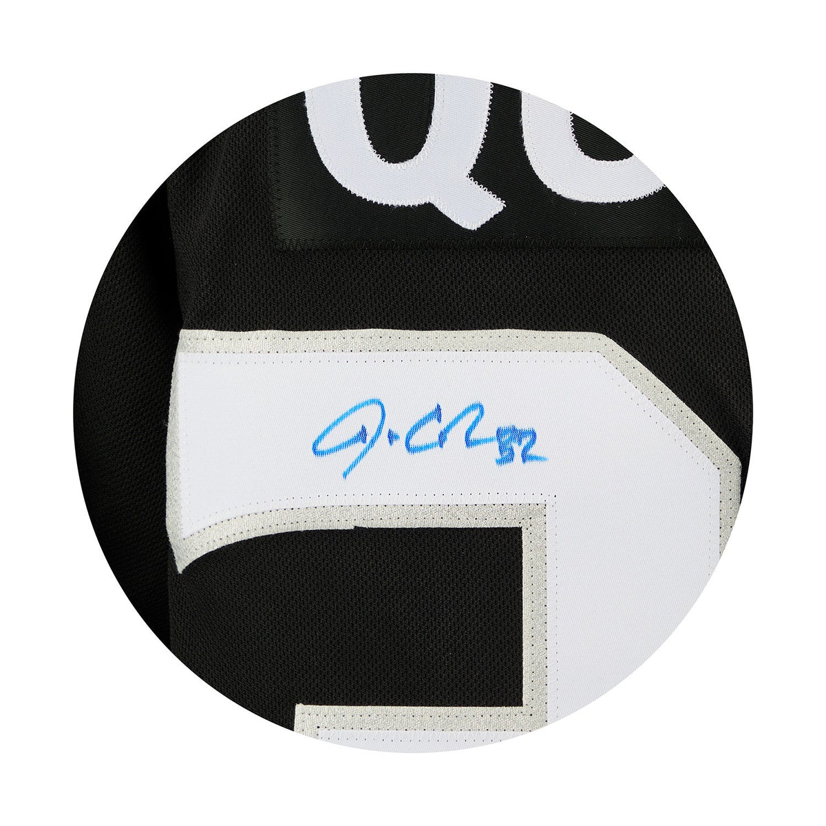 Jonathan Quick Autographed Los Angeles Kings Black adidas Jersey product image 3, provided for visual reference and product