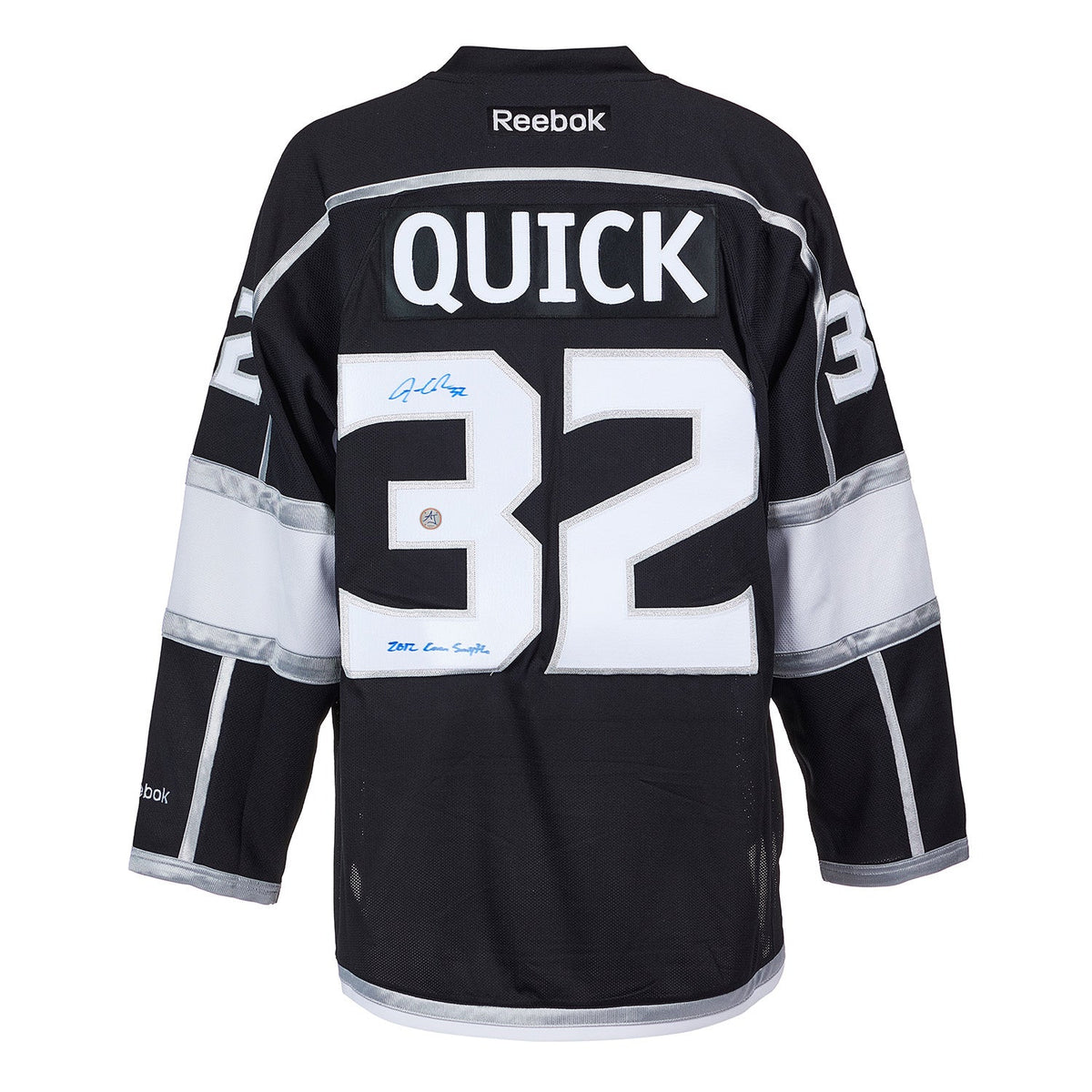 Jonathan Quick Signed LA Kings 2012 Conn Smythe Reebok Jersey product image 1, provided for visual reference and product
