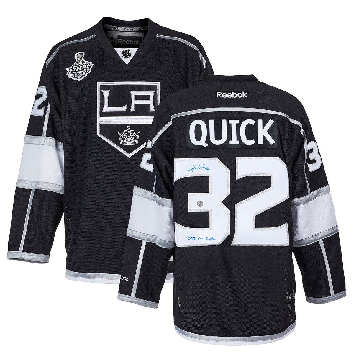 Jonathan Quick Signed LA Kings 2012 Conn Smythe Reebok Jersey product image 3, provided for visual reference and product