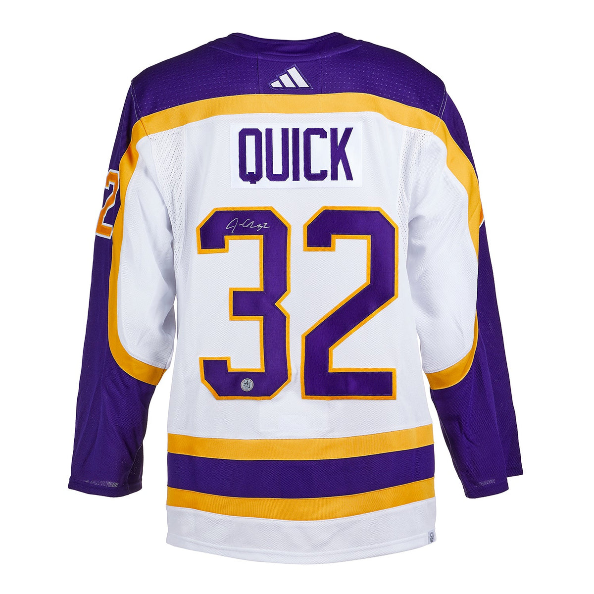 Jonathan Quick Signed Los Angeles Kings Reverse Retro 2.0 adidas Jersey product image 1, provided for visual reference and