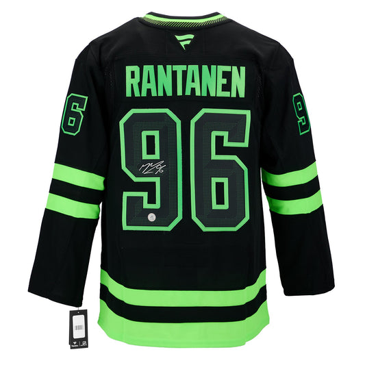 Mikko Rantanen Signed Dallas Stars Alt Black Fanatics Premium Jersey product image 1, provided for visual reference and