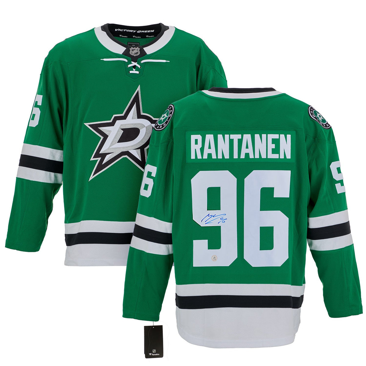 Mikko Rantanen Autographed Dallas Stars Fanatics Breakaway Jersey product image 3, provided for visual reference and product