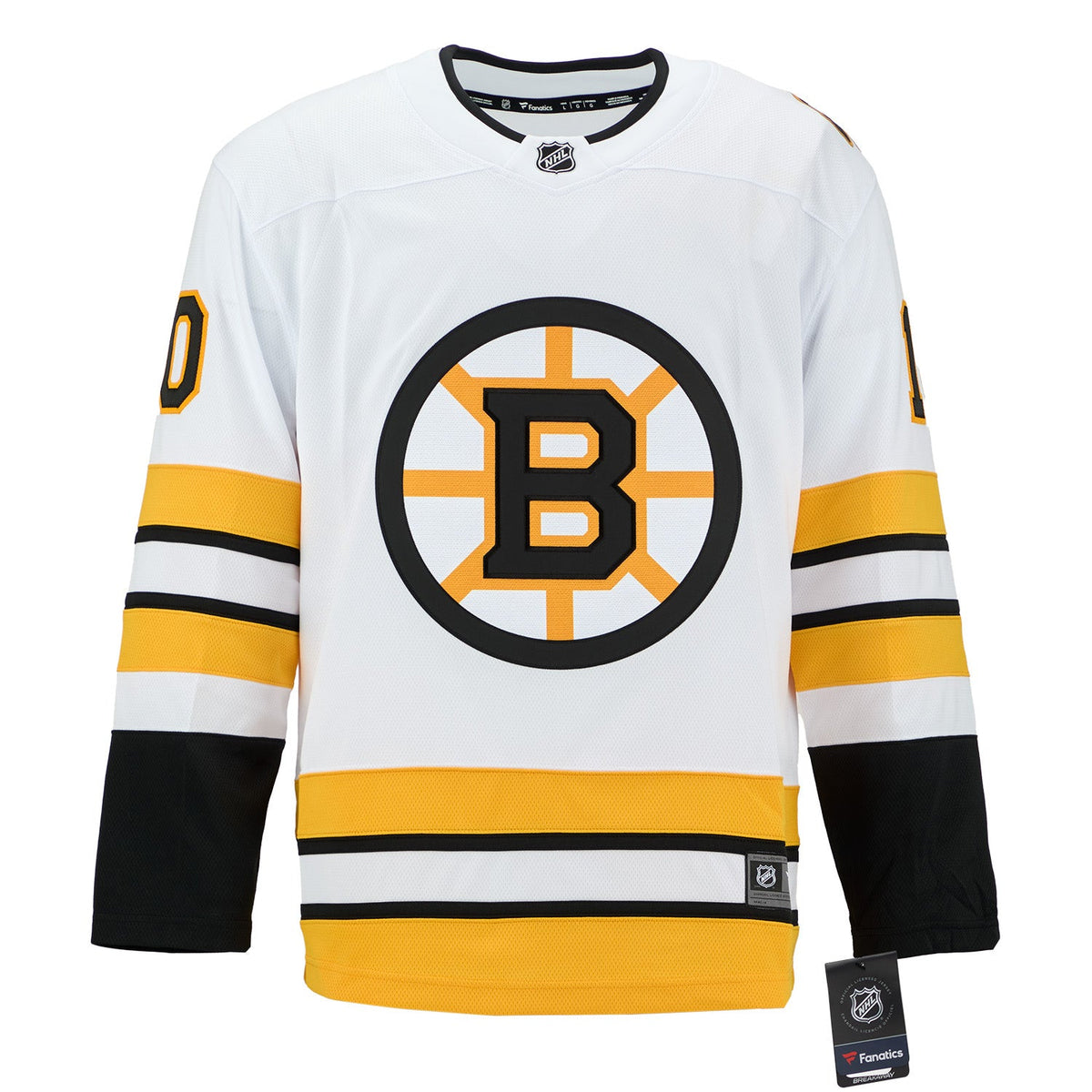 Jean Ratelle Autographed Boston Bruins Fanatics Throwback Jersey product image 2, provided for visual reference and product