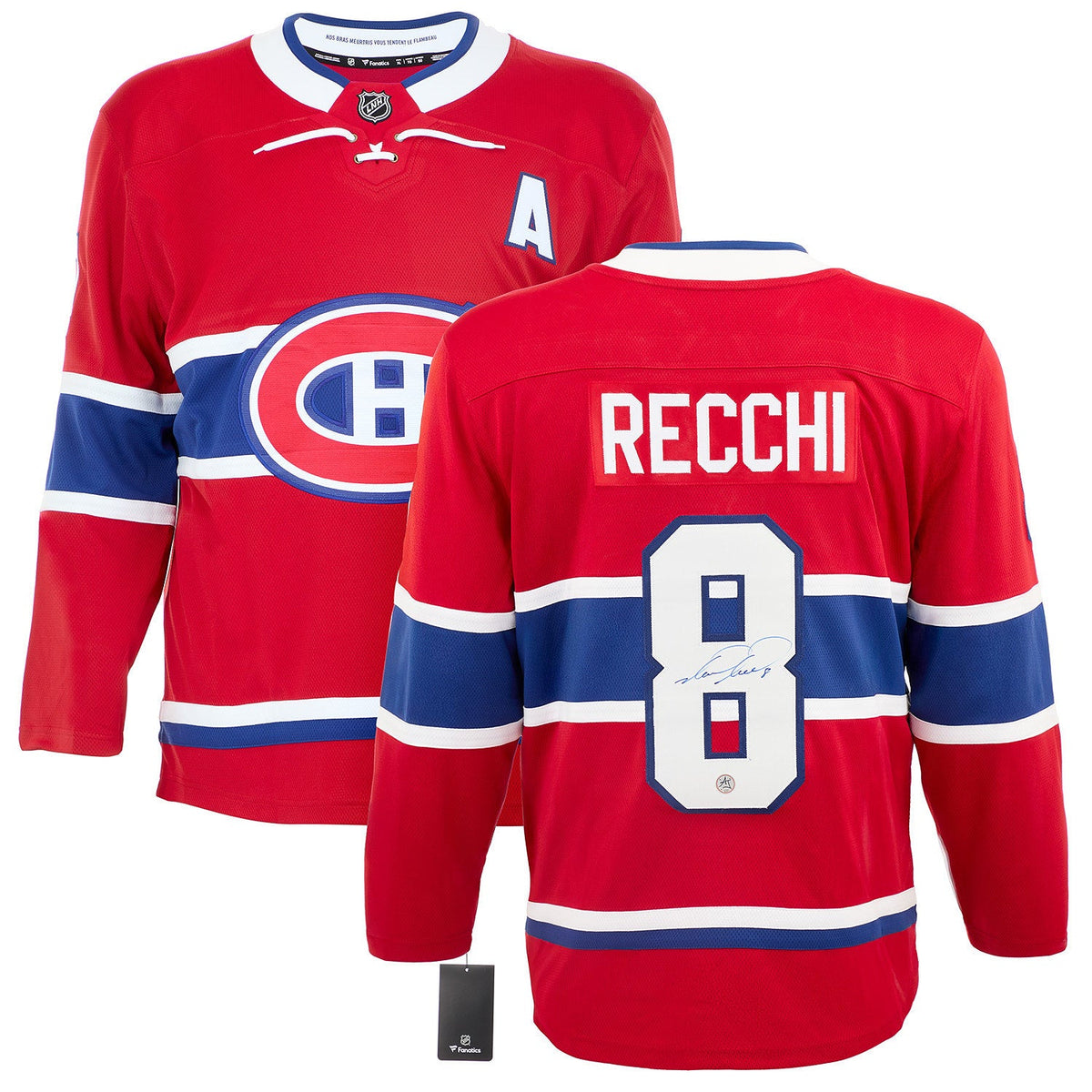 Mark Recchi Autographed Montreal Canadiens Fanatics Breakaway Jersey product image 1, provided for visual reference and