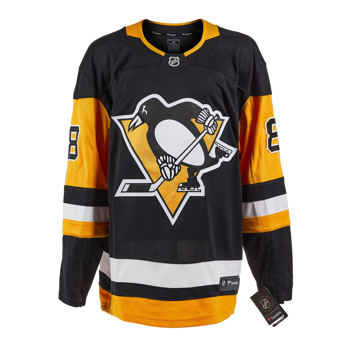 Mark Recchi Autographed Pittsburgh Penguins Fanatics Breakaway Jersey product image 2, provided for visual reference and