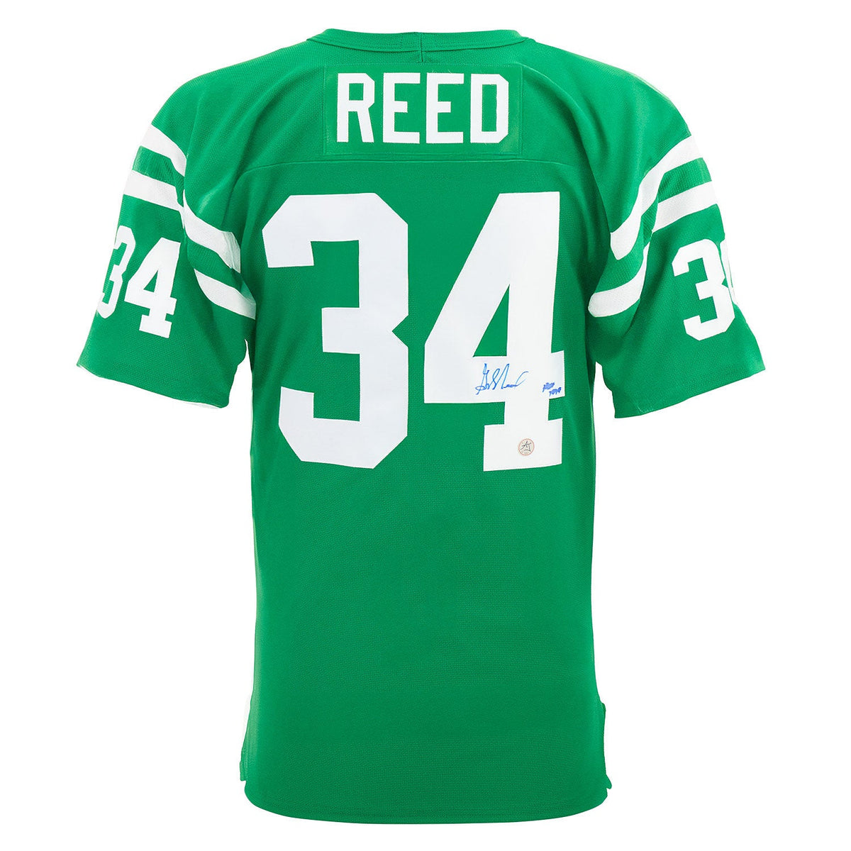 George Reed Signed Saskatchewan Roughriders Style Football Jersey product image 1, provided for visual reference and product
