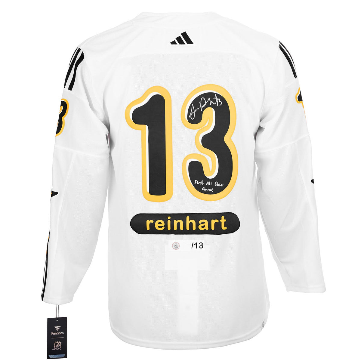 Sam Reinhart Signed & Inscribed 2024 NHL All-Star Game adidas Jersey #/13 product image 1, provided for visual reference and