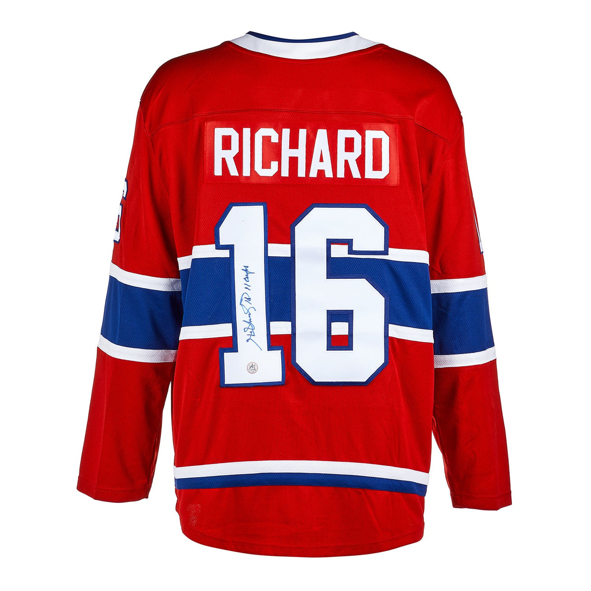 Henri Richard Autographed Montreal Canadiens Fanatics Breakaway Jersey product image 1, provided for visual reference and