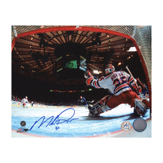 Mike Richter Signed New York Rangers Between The Pipes 8x10 Photo product image 1, provided for visual reference and product