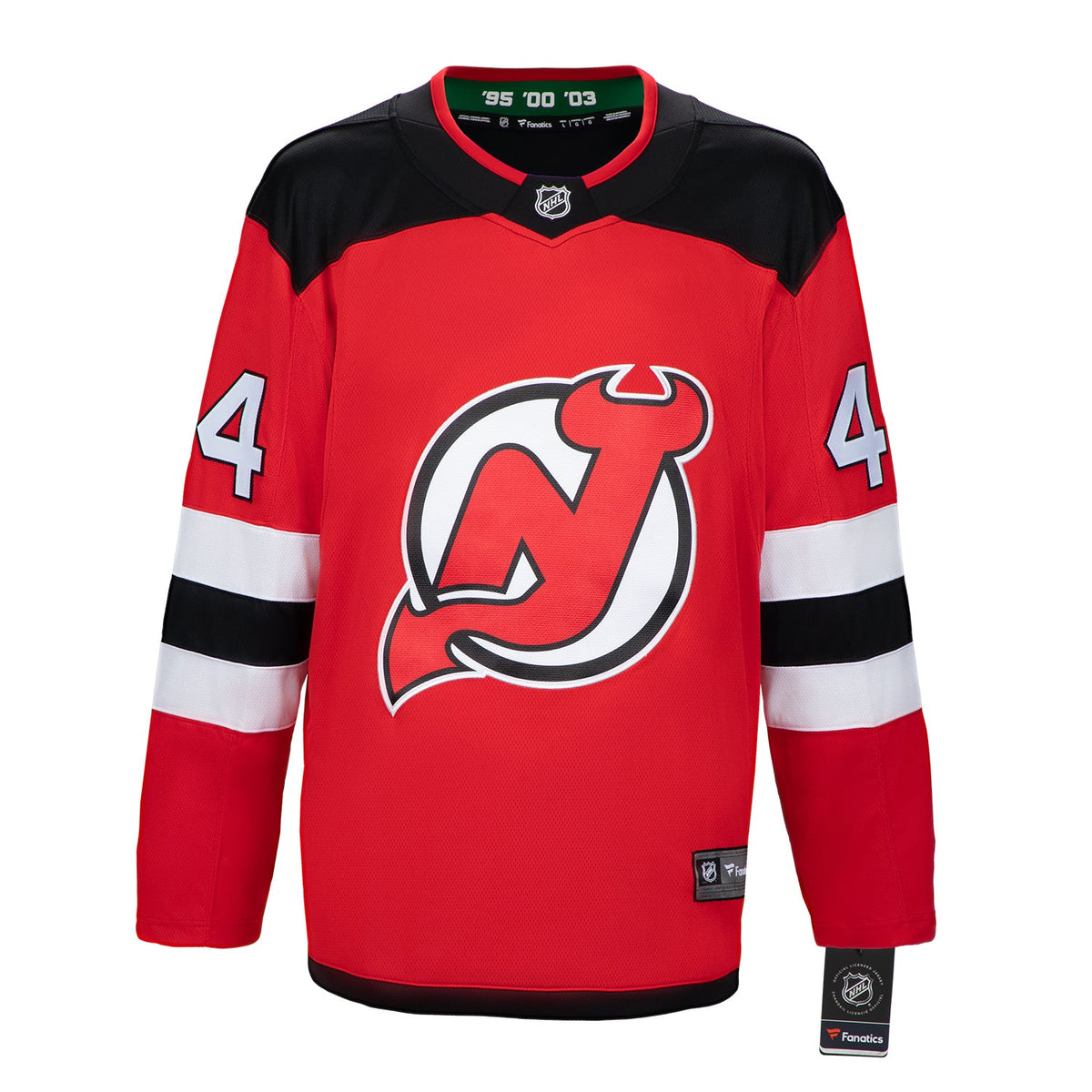 Stephane Richer Autographed New Jersey Devils Red Fanatics Breakaway Jersey product image 2, provided for visual reference