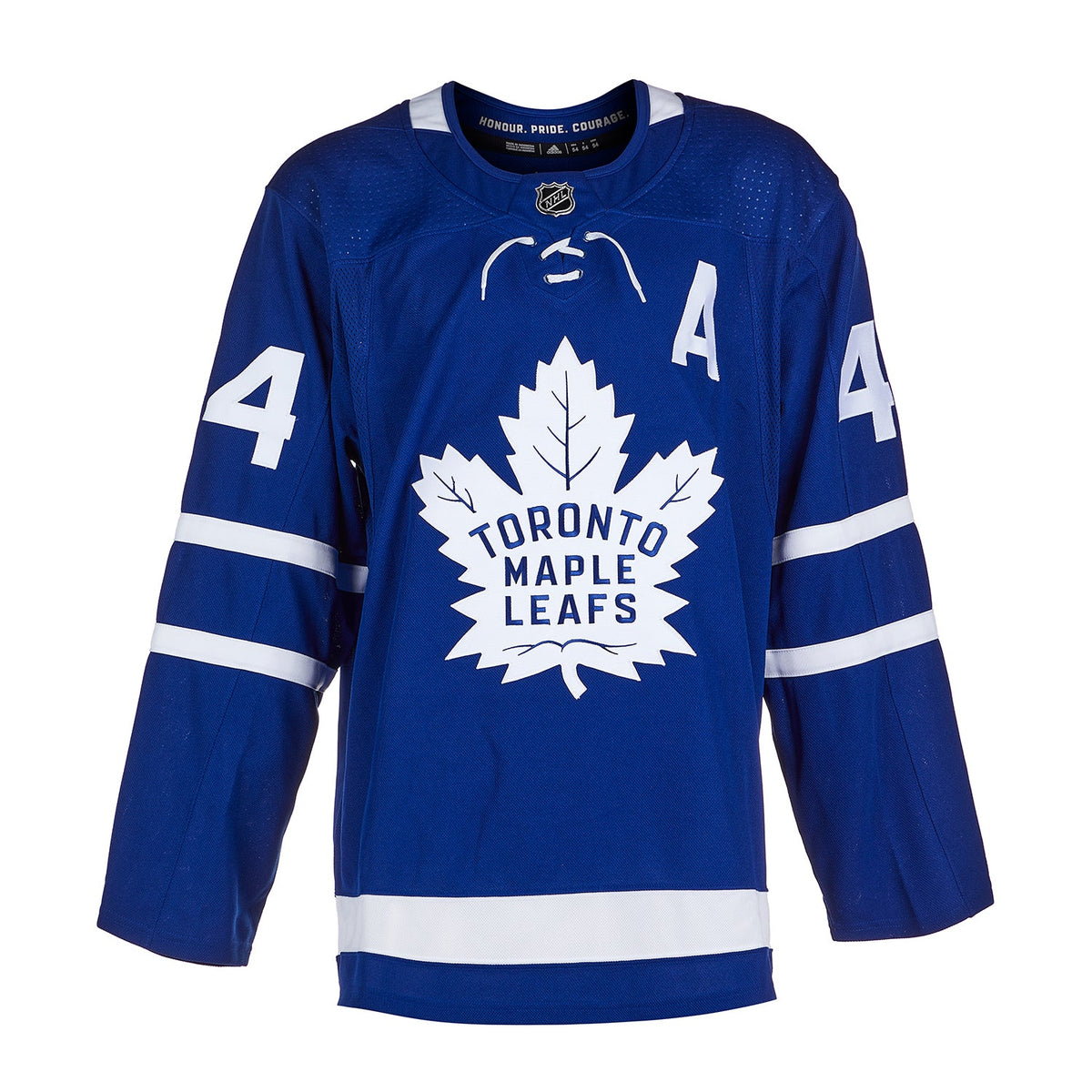 Morgan Rielly Autographed Toronto Maple Leafs Blue adidas Jersey product image 2, provided for visual reference and product
