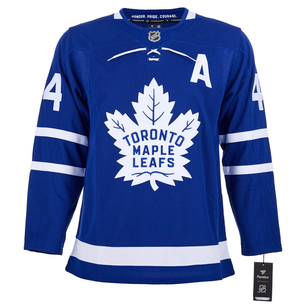 Morgan Rielly Autographed Toronto Maple Leafs Fanatics Premium Jersey product image 2, provided for visual reference and
